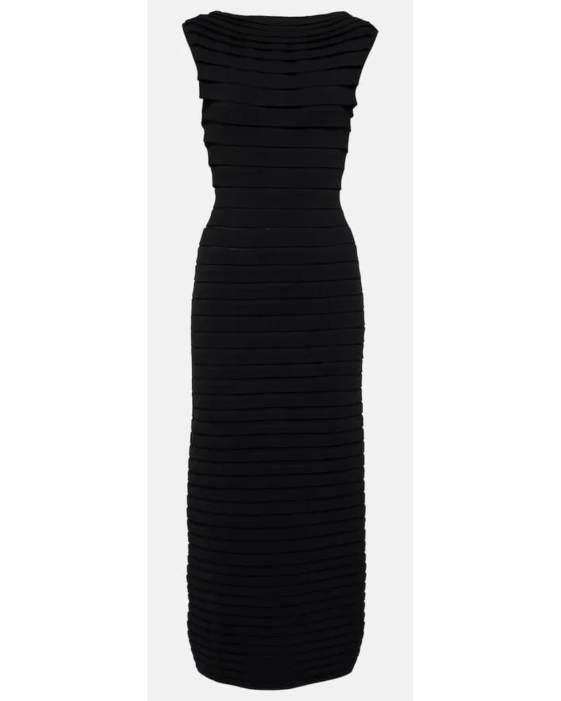 Alaïa AlaÃ¯a Abito midi in maglia Nero