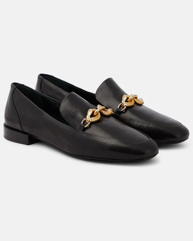 Tory Burch Mocassini Jessa in pelle con decorazione Nero