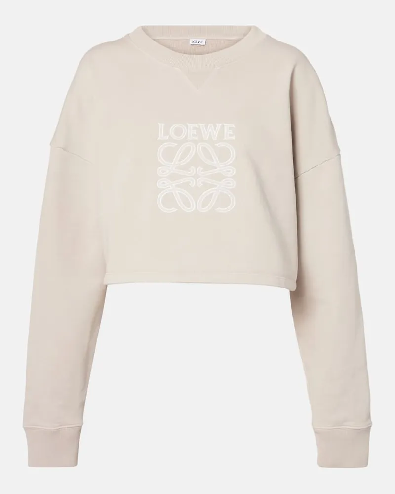 Loewe Felpa Anagram in jersey di cotone Beige