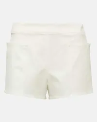 Max Mara Shorts Riad in cotone Bianco