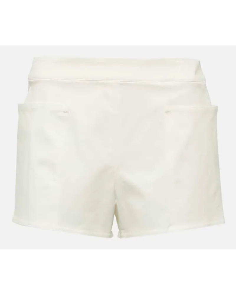 Max Mara Shorts Riad in cotone Bianco