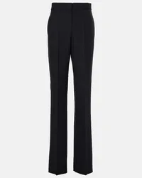 Max Mara Pantaloni slim Uccio in lana vergine Nero