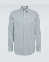 Loro Piana Camicia André in cotone Blu