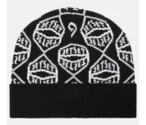 Berretto in misto lana con logo