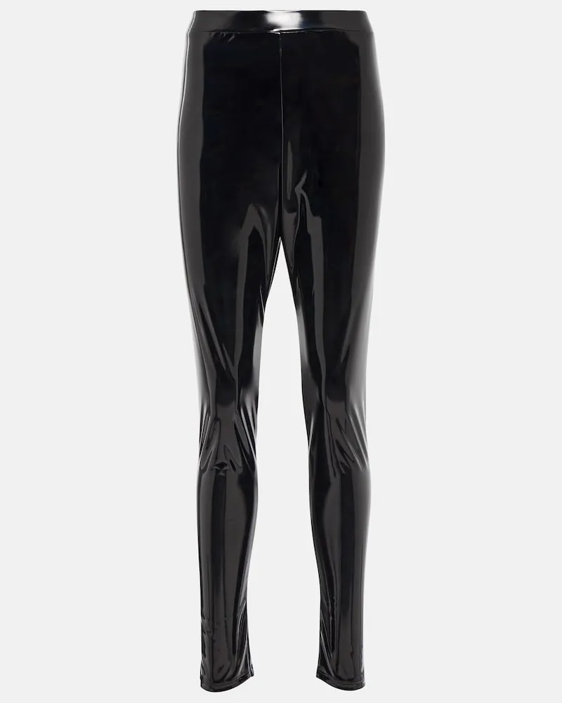 Alexandre Vauthier Leggings a vita alta Nero