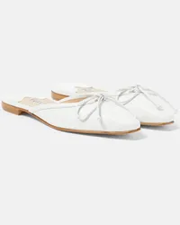 Manolo Blahnik Mules Ballerimu in pelle Bianco