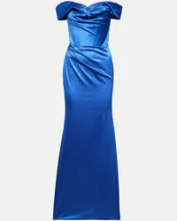 Vivienne Westwood Abito lungo in raso Blu