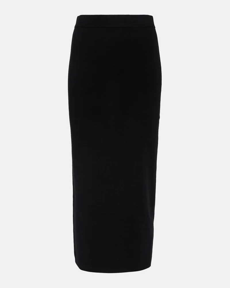 Dorothee Schumacher Gonna midi in misto lana Nero