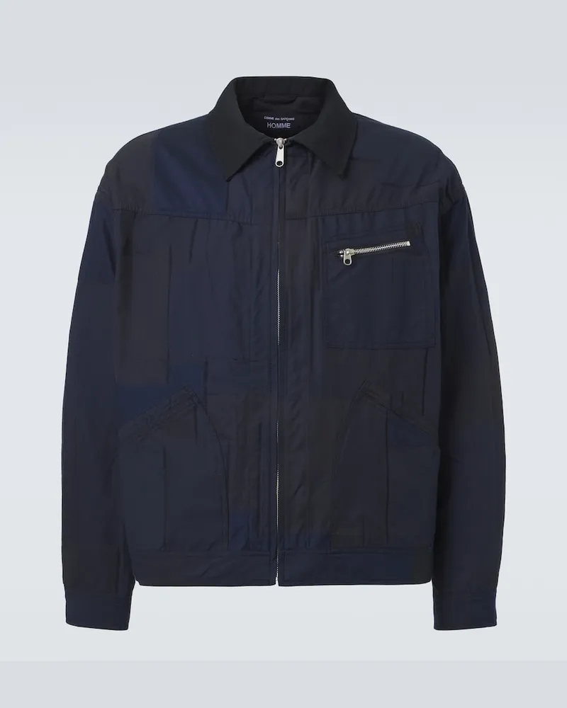 Comme des Garçons Comme des GarÃ§ons Homme Giacca blouson in misto cotone Blu