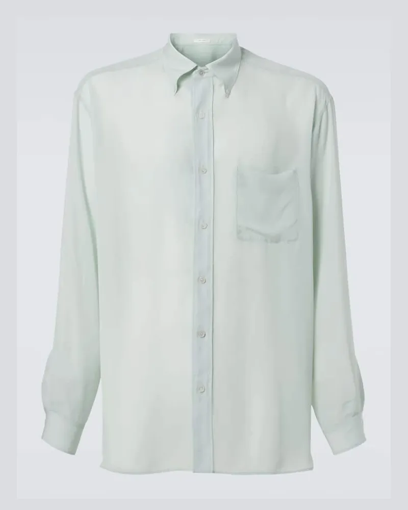 The Row Camicia Bresson in cupro Verde