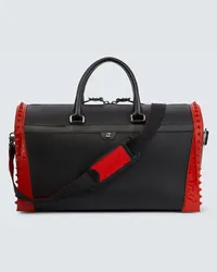 Christian Louboutin Borsa da viaggio Sneakender in pelle con borchie Nero