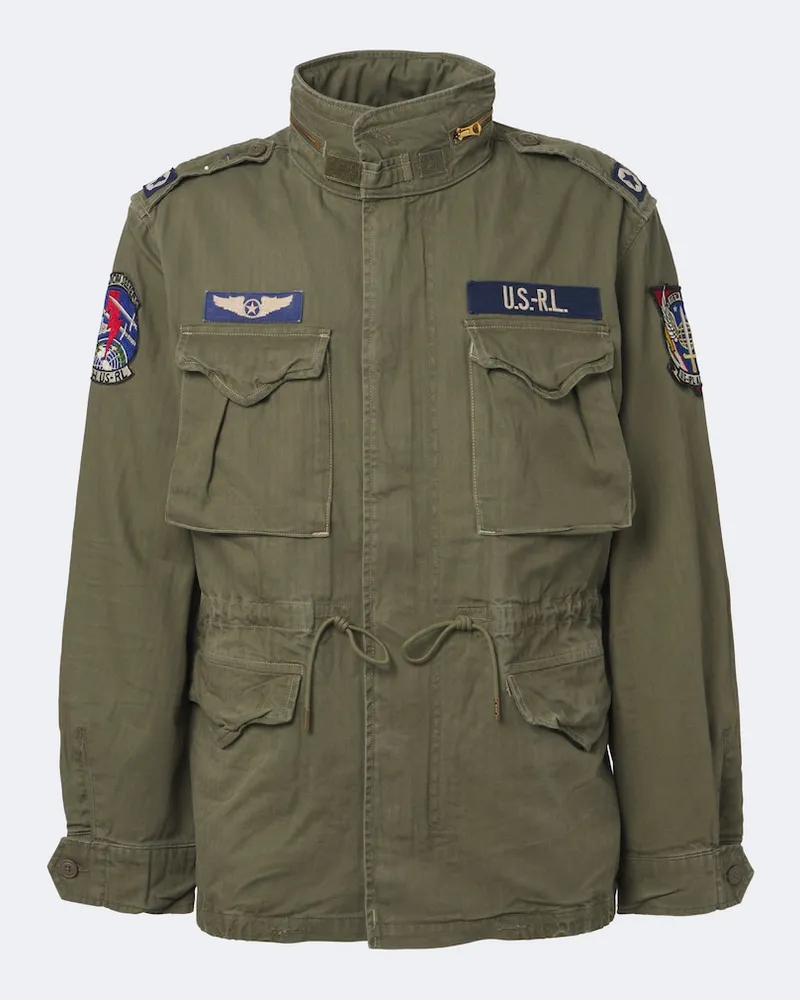 Ralph Lauren Giacca field Iconic in cotone Verde