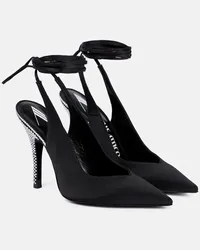 ATTICO Pumps slingback Venus con cristalli Nero