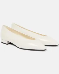 Loro Piana Ballerine Rebecca in pelle Bianco