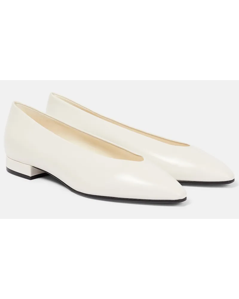 Loro Piana Ballerine Rebecca in pelle Bianco