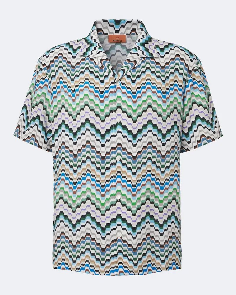 Missoni Camicia bowling Greek Key Multicolore
