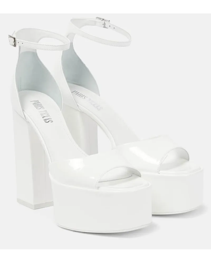 Paris Texas Sandali Tatiana in vernice con plateau Bianco