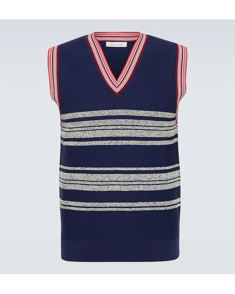 Wales Bonner Gilet Shade a righe Multicolore