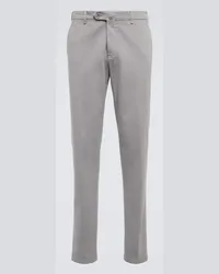 Loro Piana Pantaloni slim Pantaflat in cotone Grigio