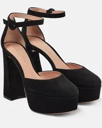 Gianvito Rossi Pumps Holly D’orsay in suede Nero