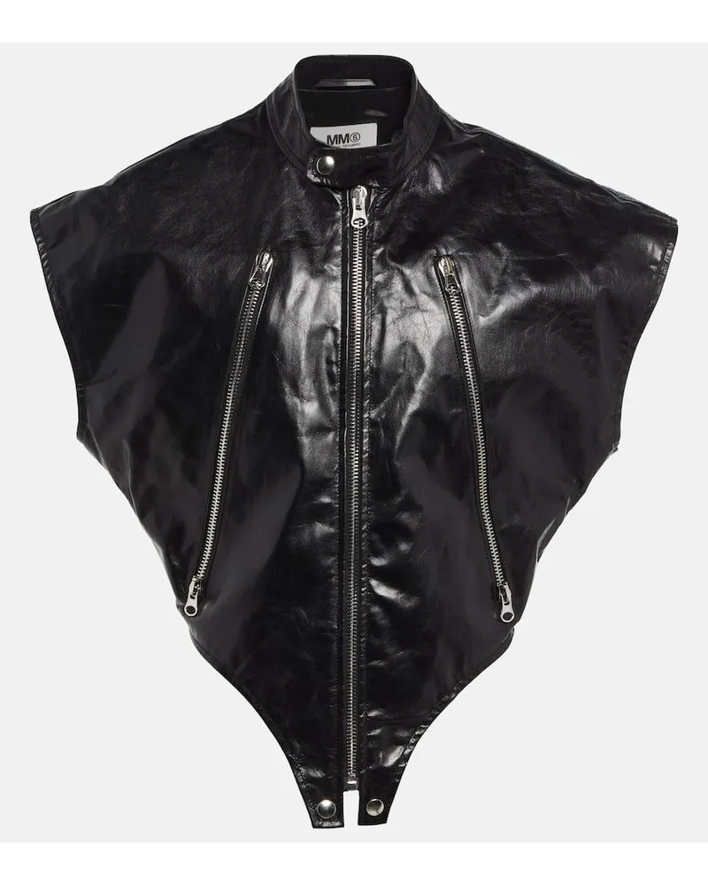Maison Margiela Giacca in pelle Nero