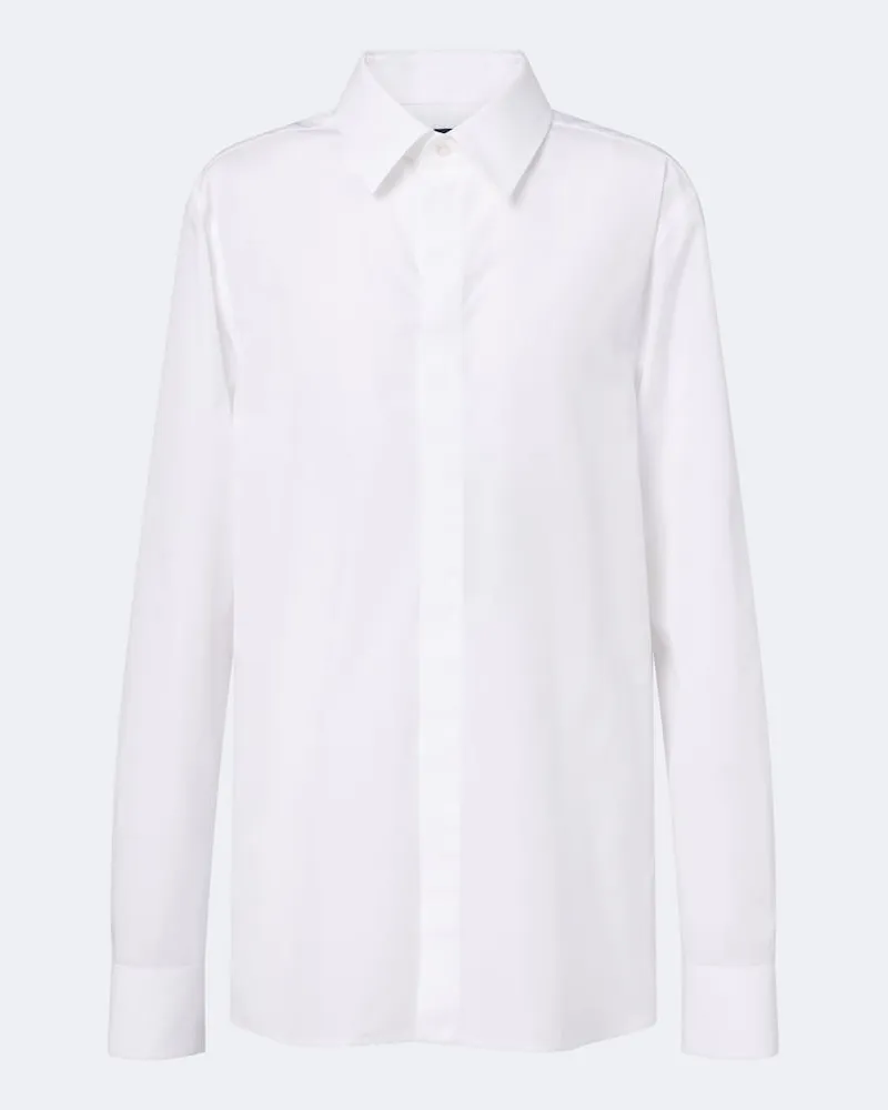 Gucci Camicia in popeline di cotone Bianco