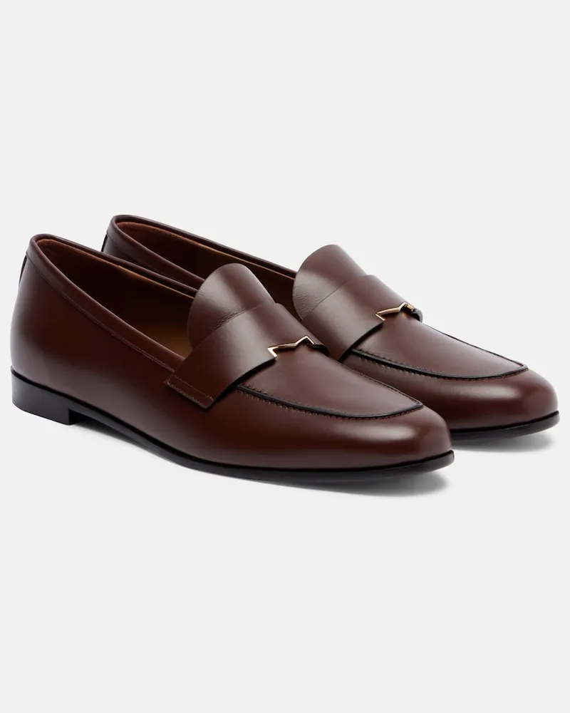 Max Mara Mocassini in pelle Marrone