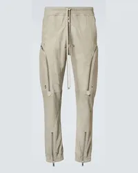 Rick Owens Pantaloni cargo in pelle Bianco