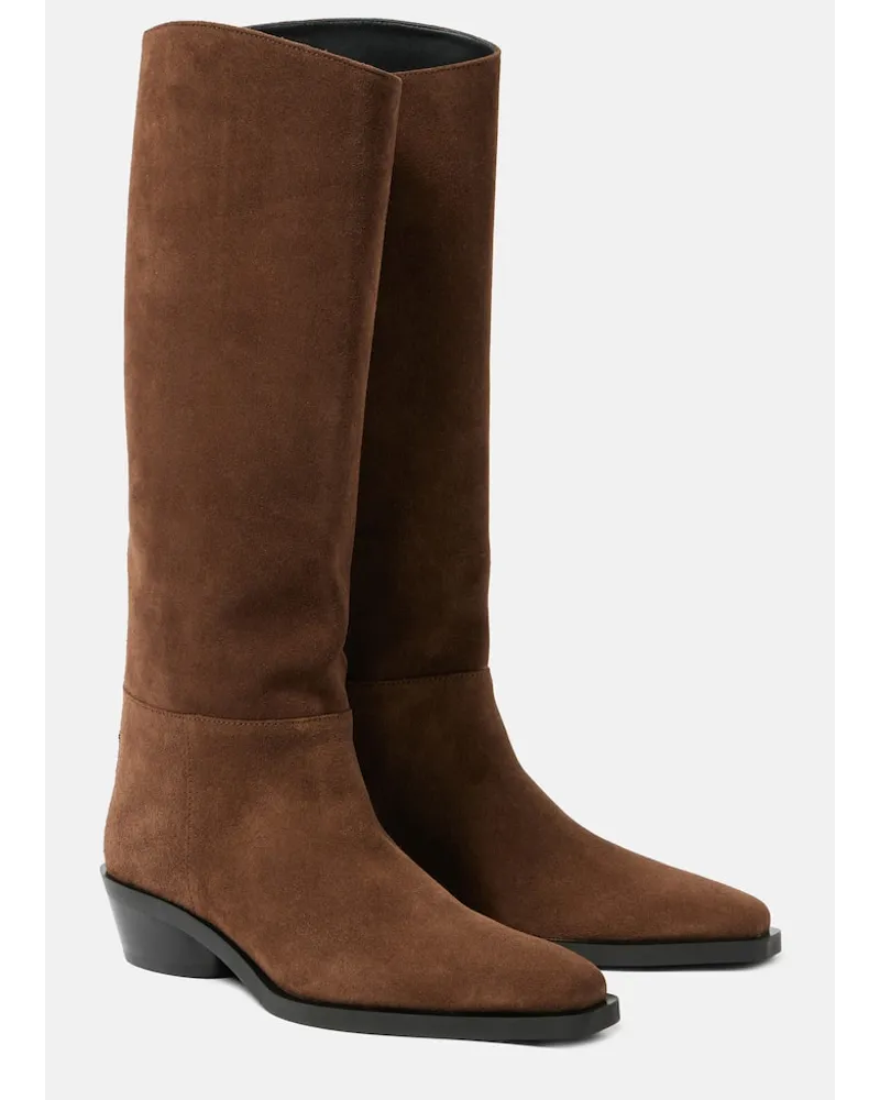 Proenza Schouler Stivali Bronco in suede Marrone