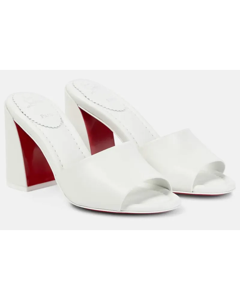 Christian Louboutin Sandali Jane in pelle Bianco