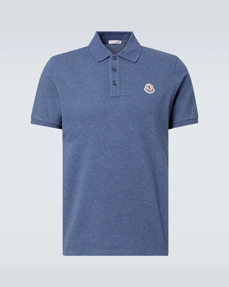 Moncler Polo in piquÃ© di cotone Blu