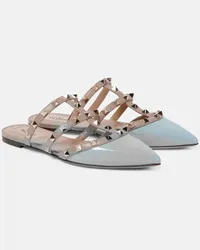 Valentino Garavani Mules Rockstud in pelle Beige