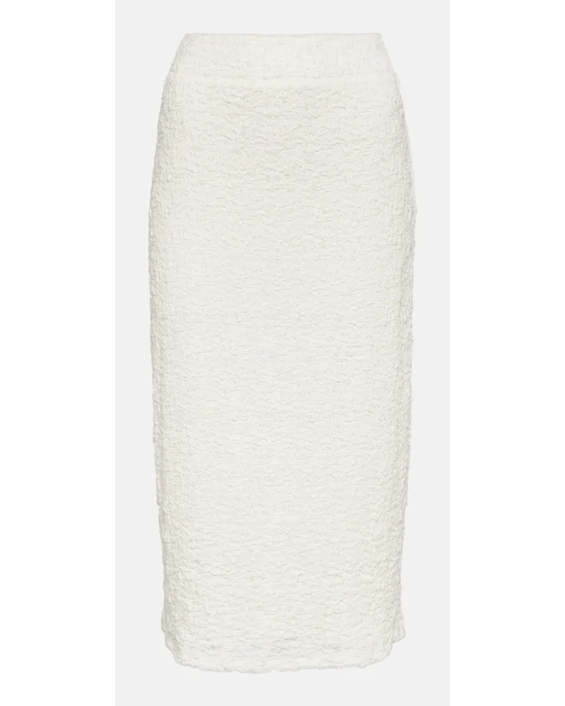 Vince Gonna midi in misto cotone Bianco