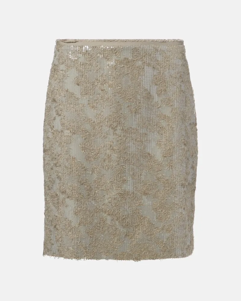 Dorothee Schumacher Minigonna con paillettes Grigio