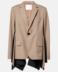 Sacai Blazer monopetto Marrone