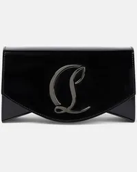 Christian Louboutin Borsa a spalla in vernice Loubi54 Nero