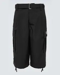 Kenzo Shorts cargo in lana vergine Nero