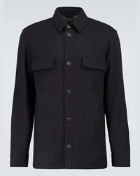 Loro Piana Camicia in misto cashmere Nero