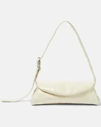 Jil Sander Borsa a spalla Cannolo in pelle Bianco