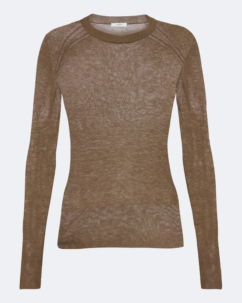 Joseph Pullover Geras in cashmere Marrone