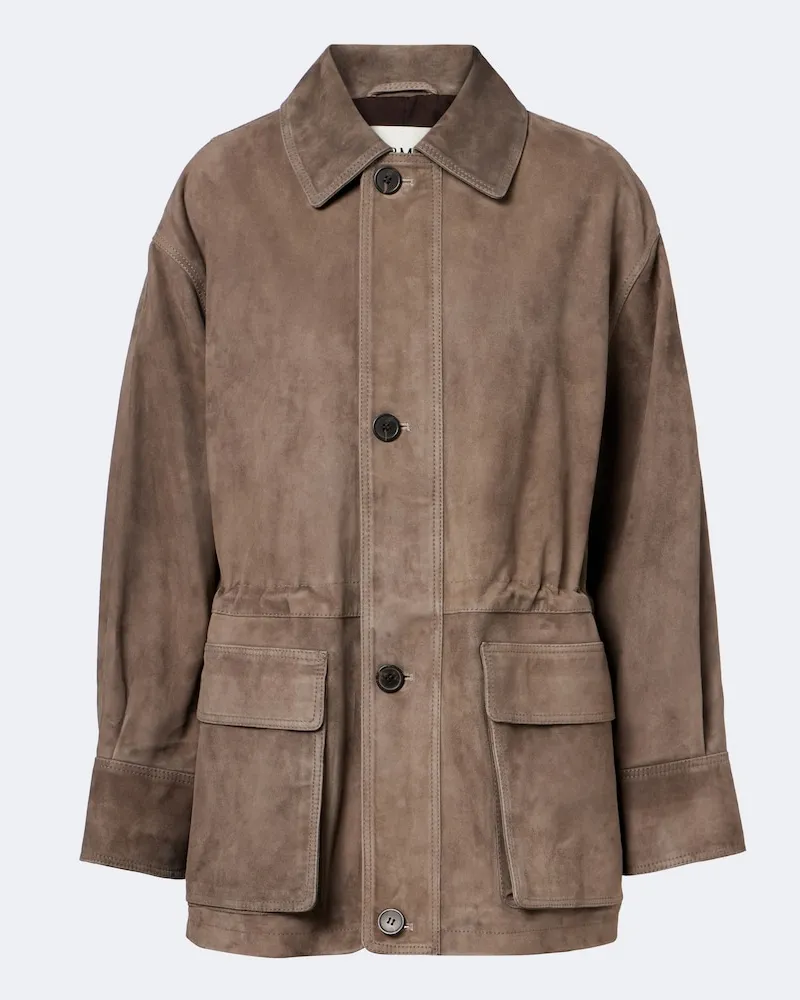Arma Giacca Maeve in suede Grigio