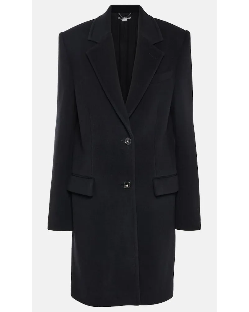 Stella McCartney Cappotto doppiopetto in lana Nero