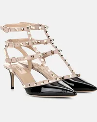 Valentino Garavani Pumps slingback Rockstud in vernice Nero