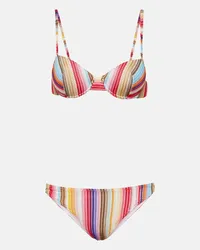 Missoni Bikini a righe Rosso