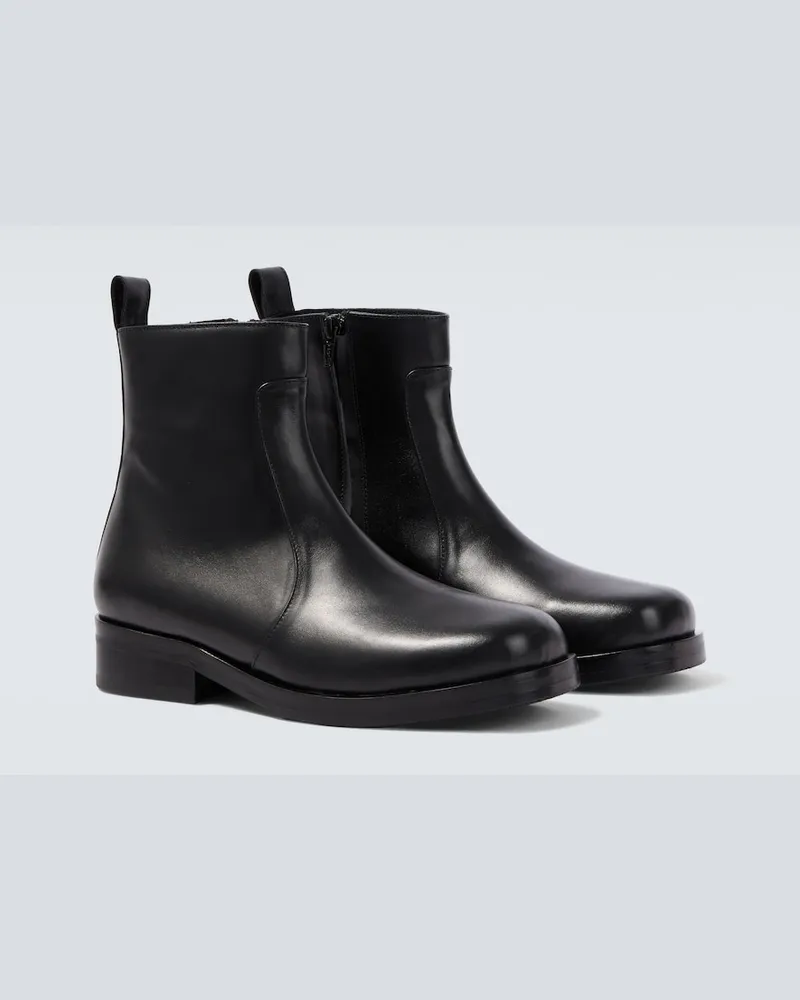 Studio Nicholson Stivali Square in pelle Nero