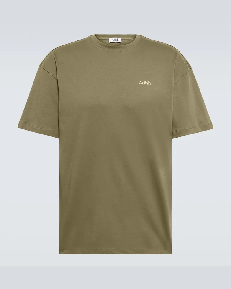 ADISH T-shirt Shaqhat in cotone con logo Verde
