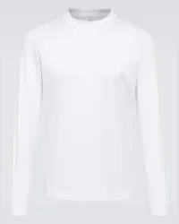 Brunello Cucinelli T-shirt in jersey di cotone Bianco