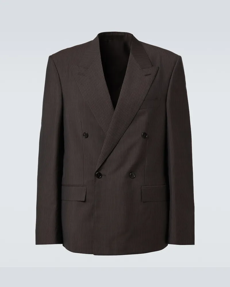 Gucci Blazer in lana e mohair Marrone