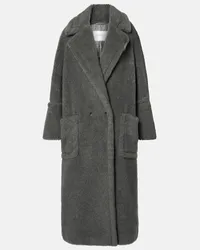 Max Mara Cappotto Kadiak in teddy di lana e seta Grigio