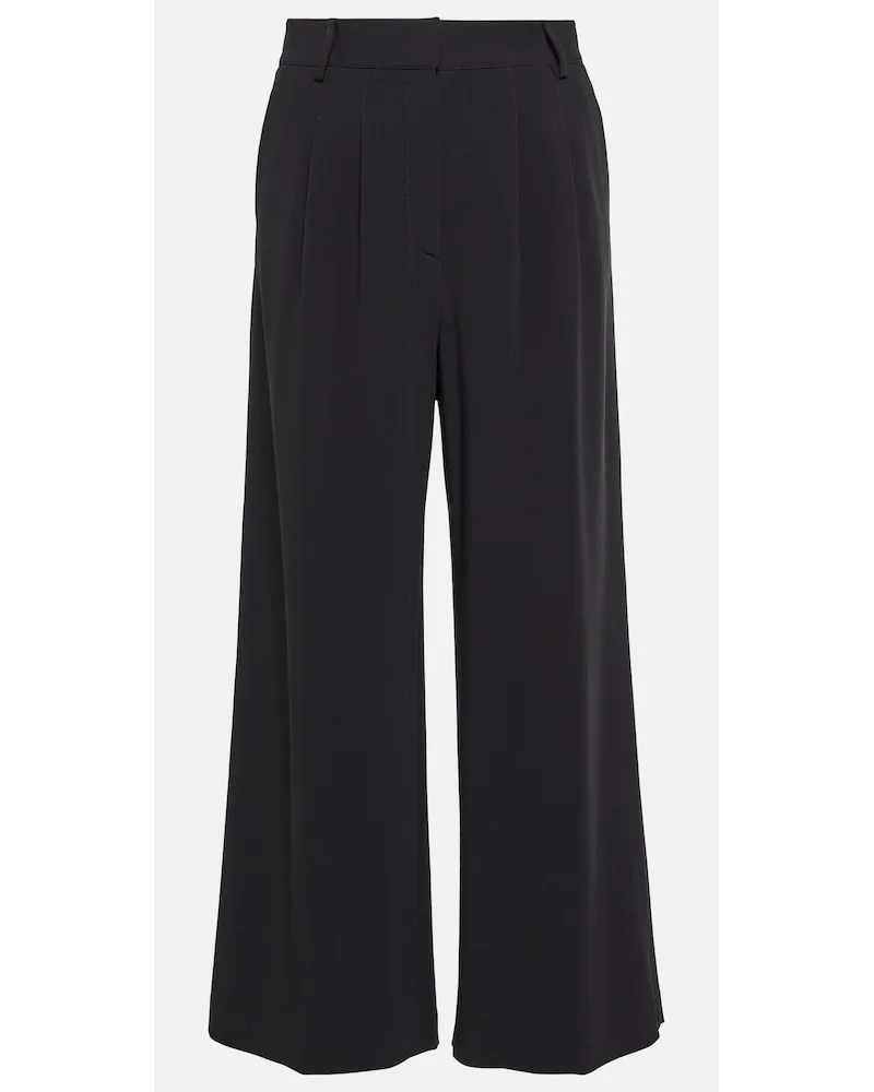 Etro Pantaloni a vita alta e gamba larga Nero